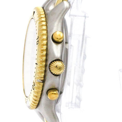 Tag Heuer Sel Chronograph Gold Plated Steel Watch Cg1121Polished