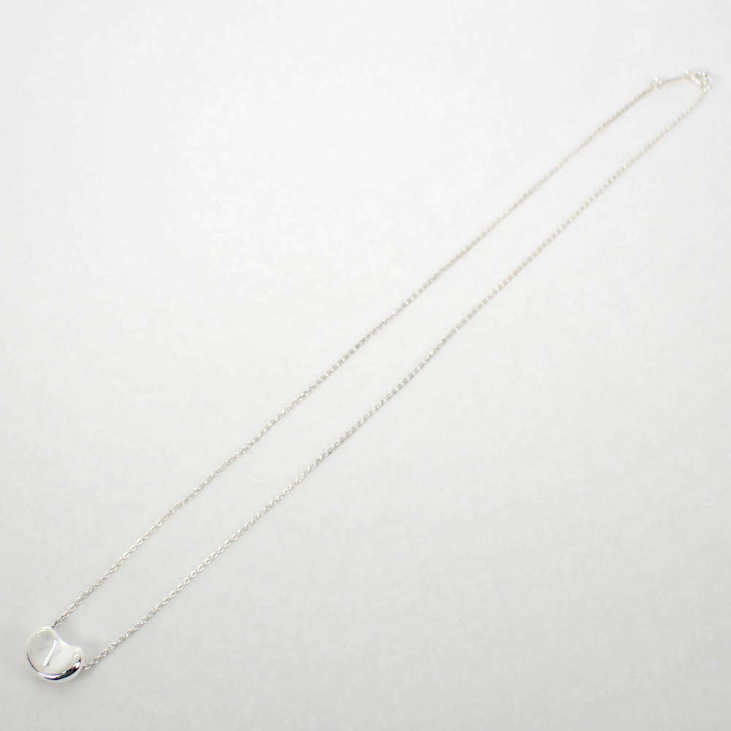 Tiffany Tiffany 925 Bean Pendant Necklace J5-7