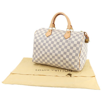 Louis Vuitton Damier Azur Speedy 30 Handbag N41533 Gold Hardware
