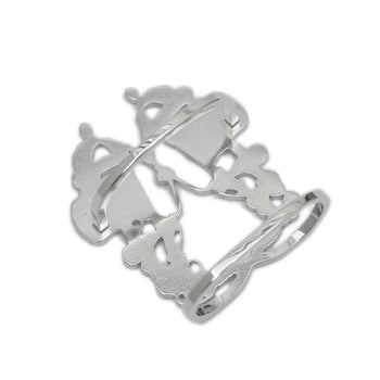 Hermes Herms Brid De Gala Scarf Ring In Silver