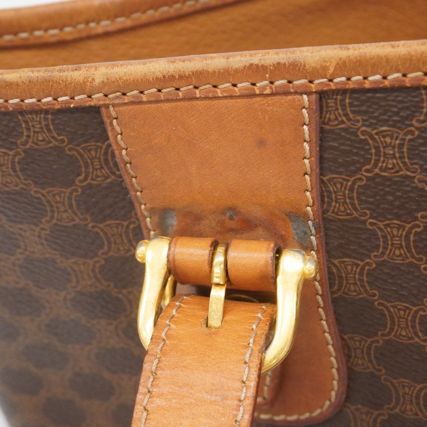 Celine Tote Bag Macadam Brown