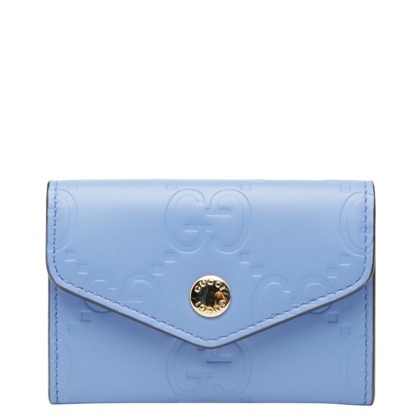 Gucci Gg Icon Business Card Case 772792 Purple Leather