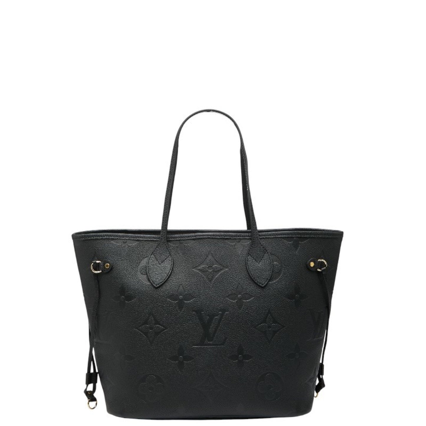 Louis Vuitton Monogram Empreinte Neverfull Mm Tote Bag/Shoulder Bag M45685 Noir Black Leather