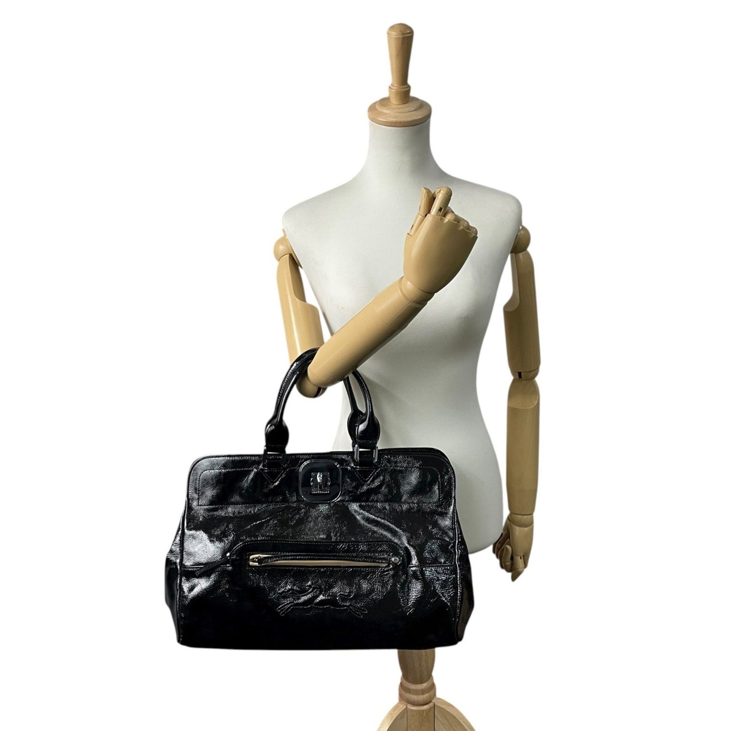 Longchamp Patent Leather Handbag