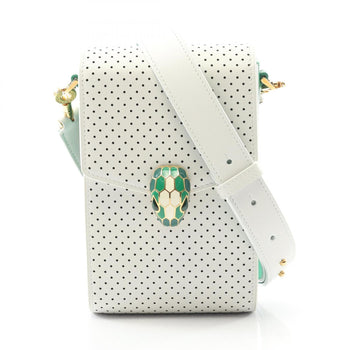 Bvlgari X Casa Blanca Serpenti Leather Shoulder Bag