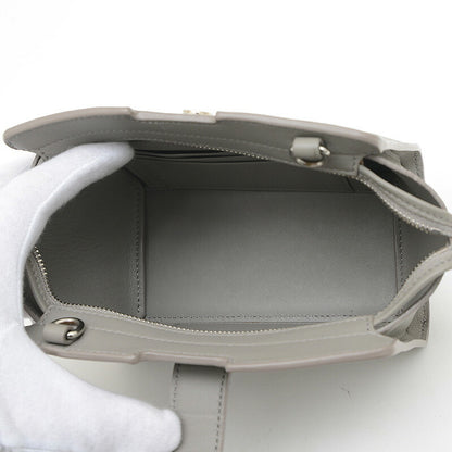 Saint Laurent Toy Cabas Shoulder Bag Leather Grey 452322 Bj50N 2825
