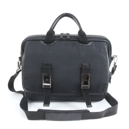 Gucci 131205 Leather 2-Way Briefcase/Tote Bag In Black