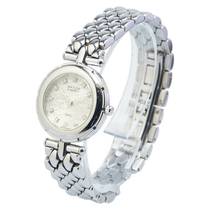 Van Cleef & Arpels La Collection Quartz Watch With Silver Dial And Stainless Steel
