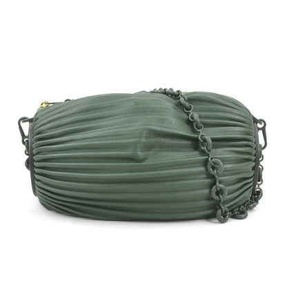 Loewe Shoulder Bag Bracelet Pouch Leather Green