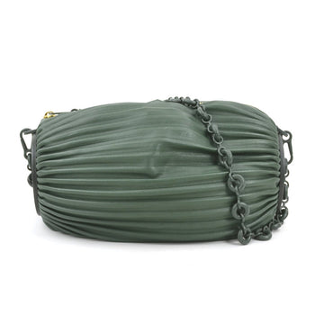 Loewe Shoulder Bag Bracelet Pouch Leather Green
