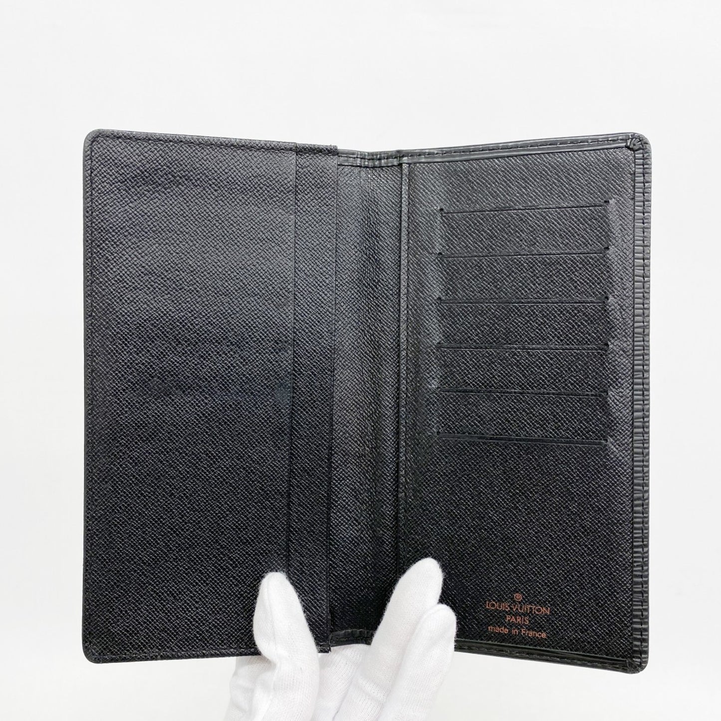 Louis Vuitton Epi Long Wallet Porte Carte Credit M63212 Noir