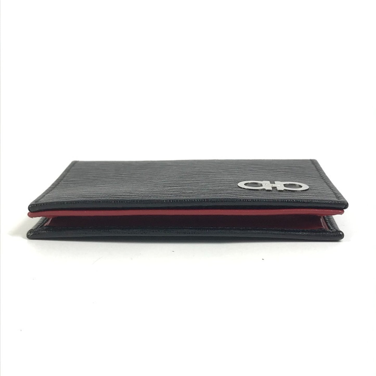 Salvatore Ferragamo Gancini Logo Business Card Holder