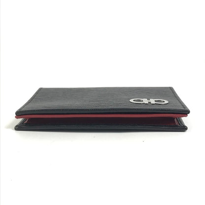 Salvatore Ferragamo Gancini Logo Business Card Holder