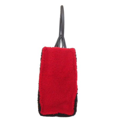 Louis Vuitton M55421 Monogram Teddy On The Go Gm Tote Bag In Shearling