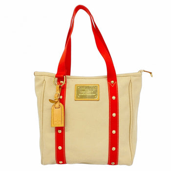 Louis Vuitton Antigua Cabas Mm Tote Bag M40035 Beige