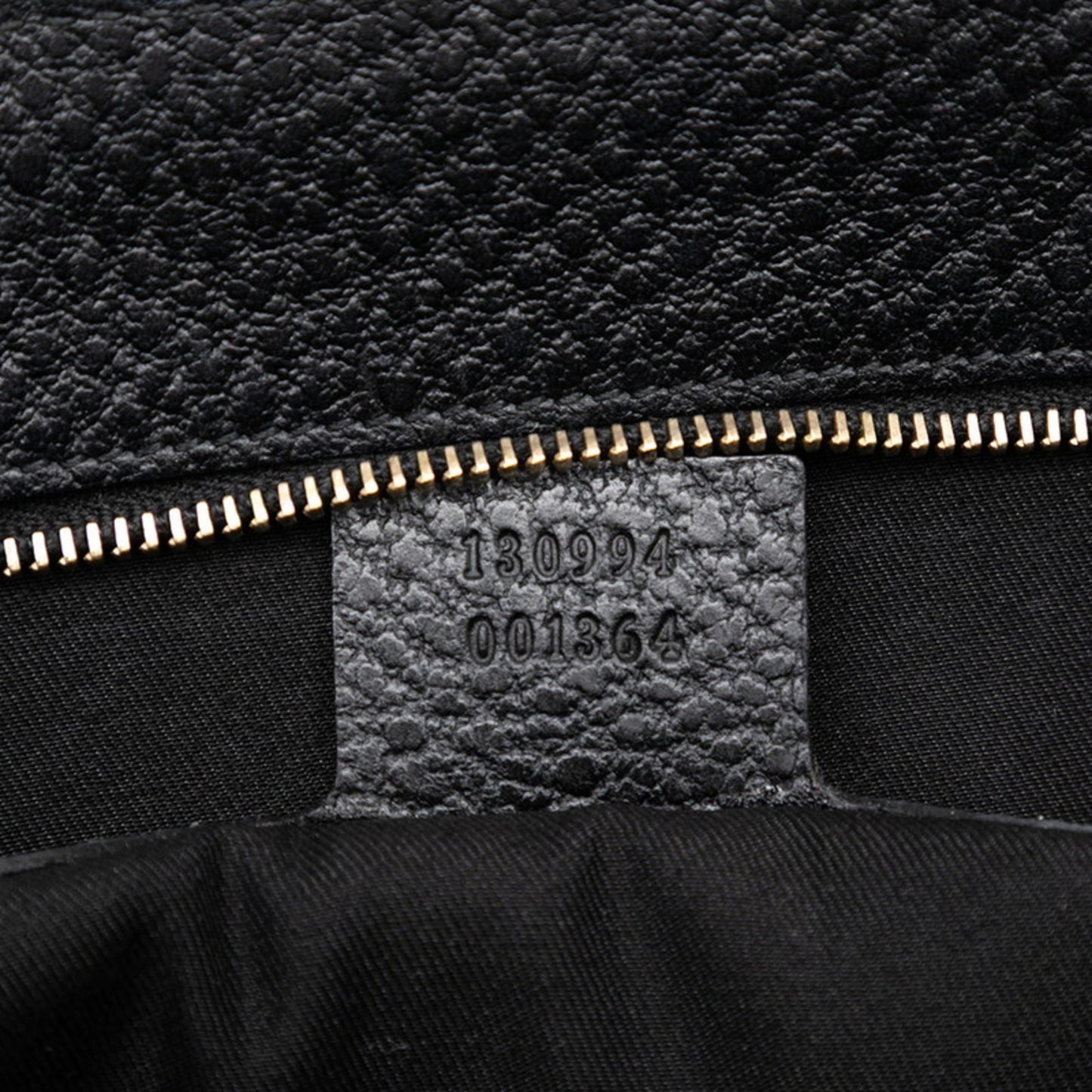 Gucci Tote Bag Handbag 130994 Black Leather