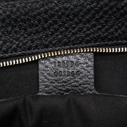 Gucci Tote Bag Handbag 130994 Black Leather