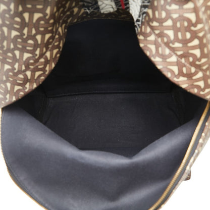 Burberry Tb Monogram Backpack Brown Leather