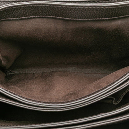 Gucci Marrakech Tassel Crossbody Shoulder Bag 336658 Brown Leather