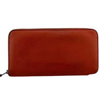 Hermes Azap Long Silkin Round Wallet Pink