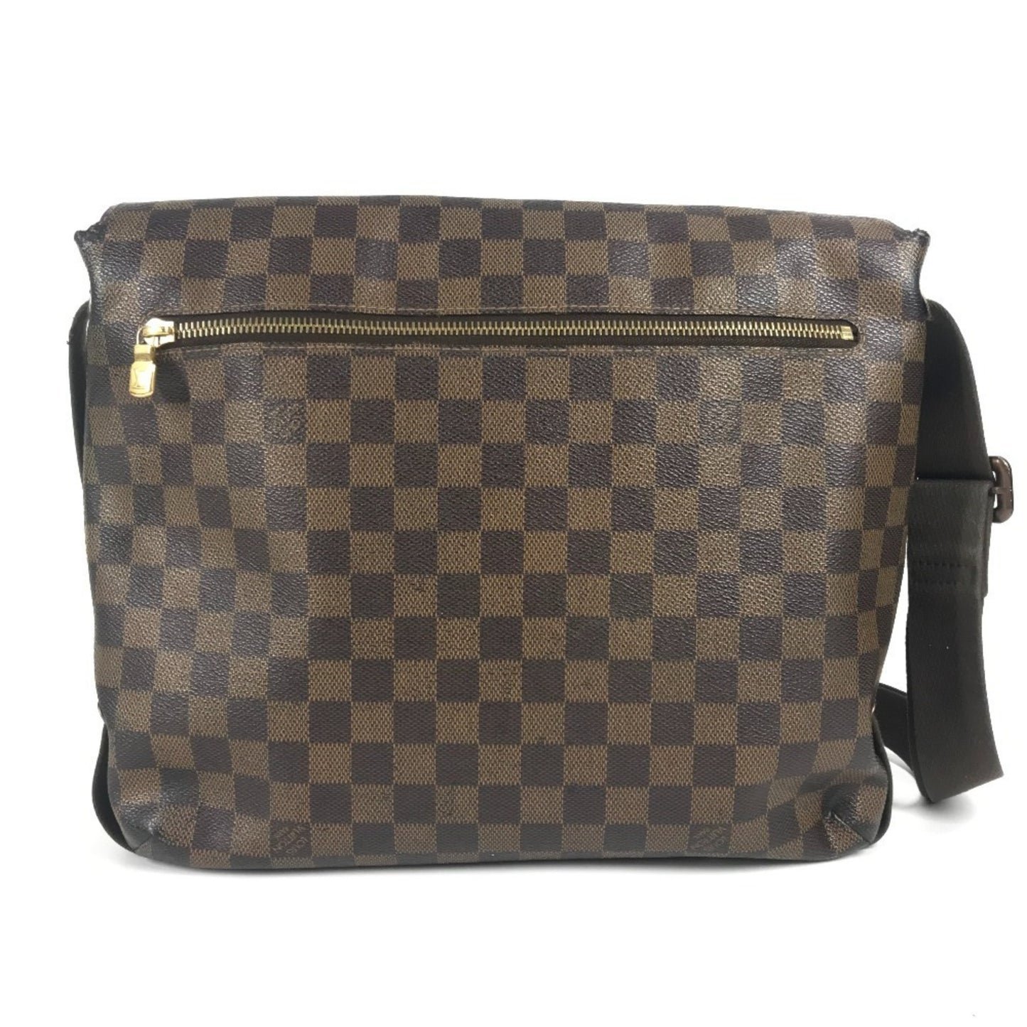 Louis Vuitton N51211 Damier Brooklyn Mm Crossbody Flap Messenger Bag/Shoulder Bag In Canvas