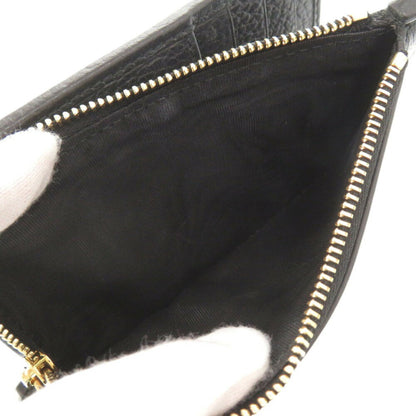Gucci Gg Marmont Double G 546588 Leather Black Bifold Wallet 0069Gucci