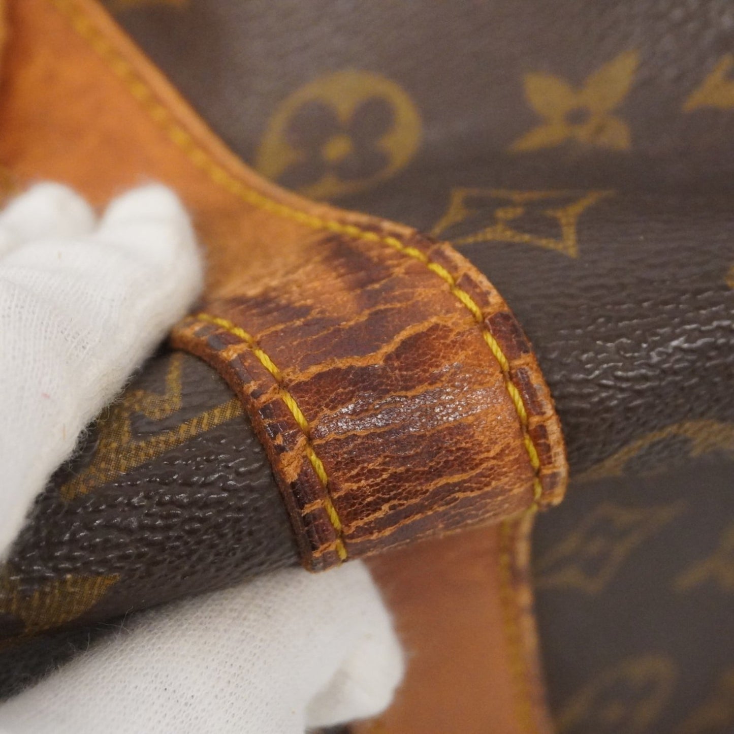 Louis Vuitton Monogram Keepall Bandouliere 45 Boston Bag M41418 Brown