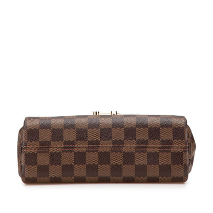 Louis Vuitton Damier Croisette Pm Handbag Shoulder Bag N53000 Brown Pvc Leather