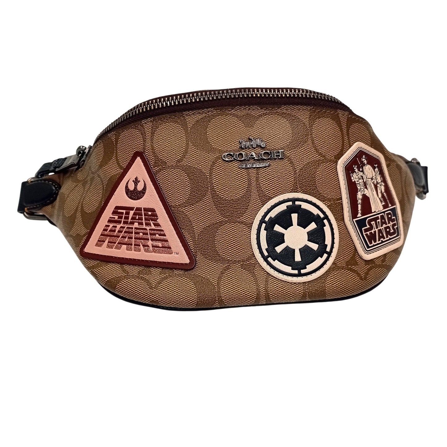 Coach Star Wars Collaboration Patchwork Signature Body Bag F88013 Waist Pouch Ja-25037