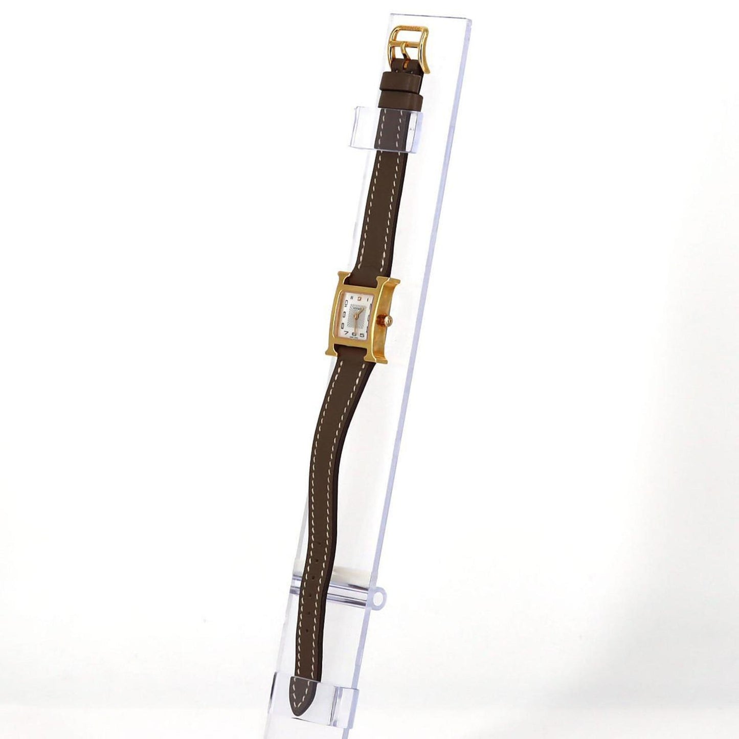 Herms H Watch Gp 1P Hh1.102 Quartz Wristwatch