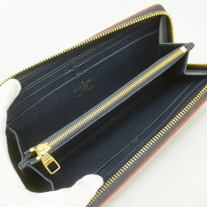Louis Vuitton Monogram Empreinte Portefeuille Clemence Long Wallet M69415 Marine Rouge