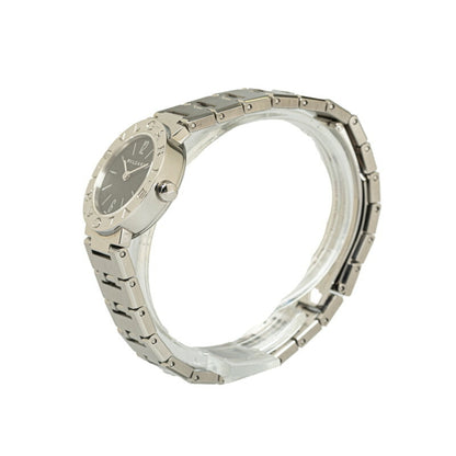 Bvlgari Watch Bb23Ss Quartz Black Dial Stainless Steel