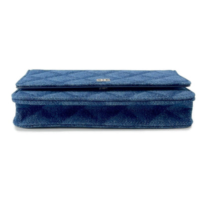 Leather - Chanel Chain/ Shoulder Wallet Denim