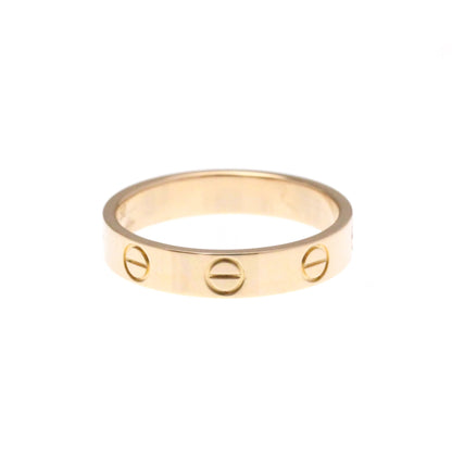 Cartier Mini Love Ring Pink Gold (18K) Fashion No Stone Band Ring Pink Gold