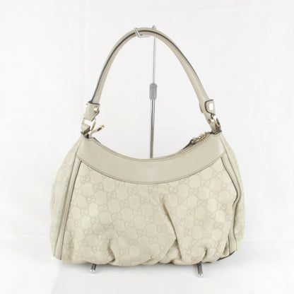 Gucci 190525 49375 Abby Line Shoulder Bag Ivory Guccissima