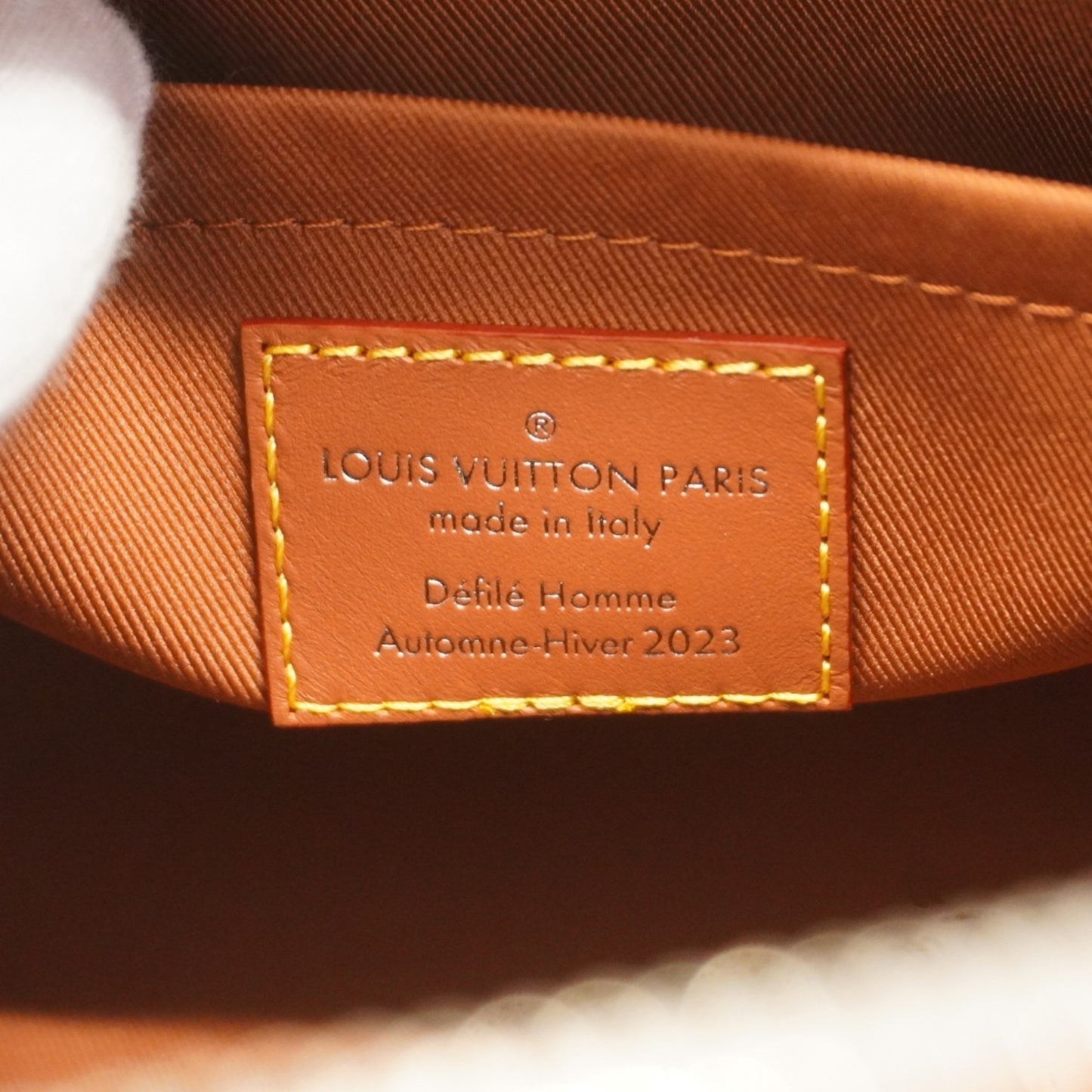 Louis Vuitton Handbag Calfskin Flapjacket M23092 Brown