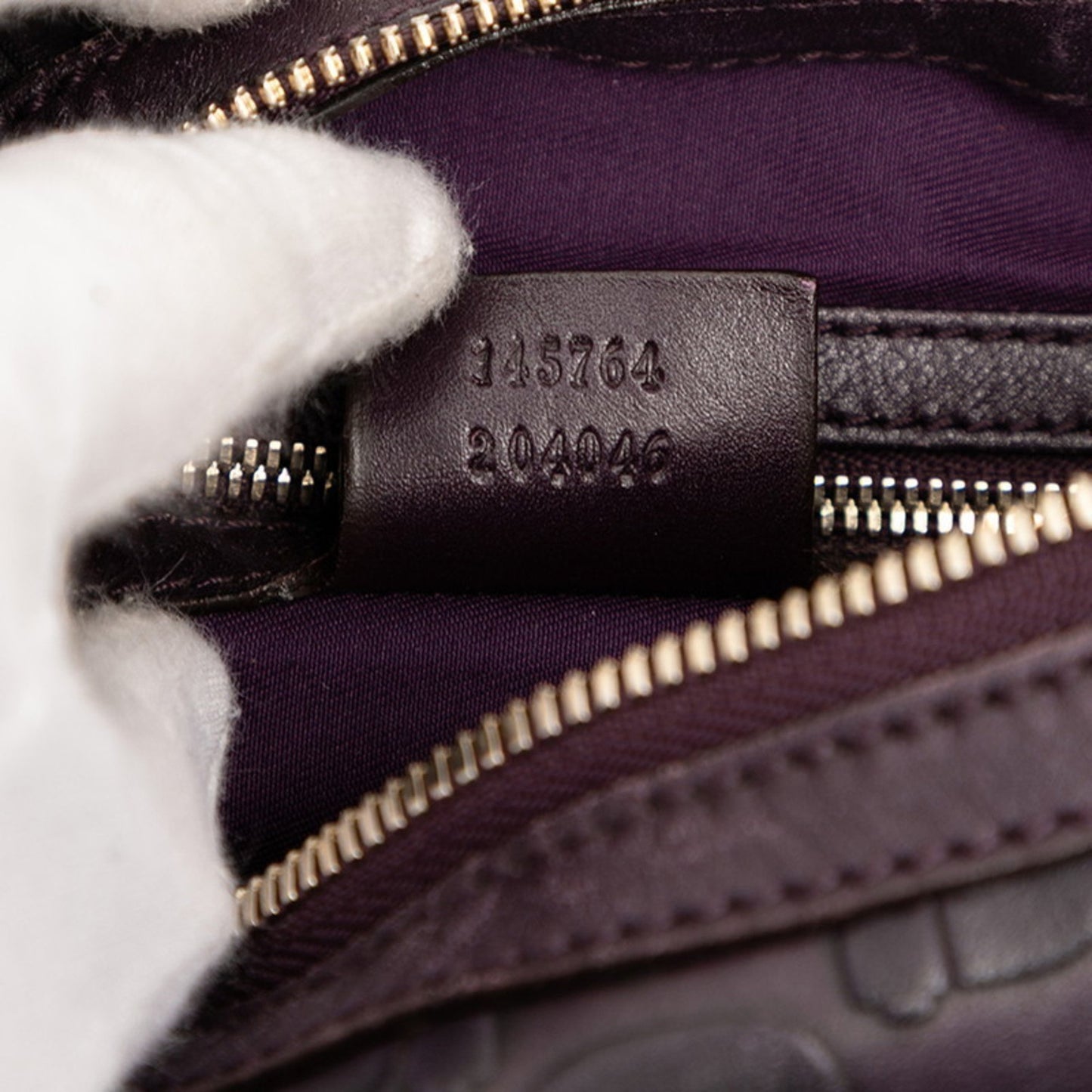 Gucci Horsebit One-Shoulder Bag 145764 Purple Leather