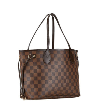 Louis Vuitton Damier Neverfull Pm Handbag Tote Bag N41359 Brown Pvc Leather