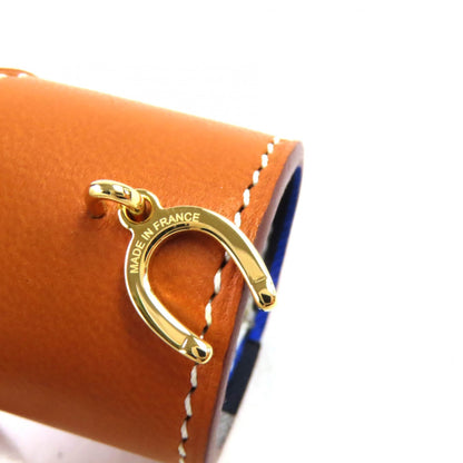 Hermes Porte Bonheur Scarf Ring In Leather