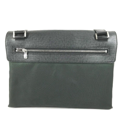 Louis Vuitton M30882 Taiga Saratov Gm Flap Messenger Bag/Shoulder Bag In Nylon Canvas And Leather