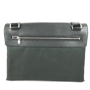 Louis Vuitton M30882 Taiga Saratov Gm Flap Messenger Bag/Shoulder Bag In Nylon Canvas And Leather