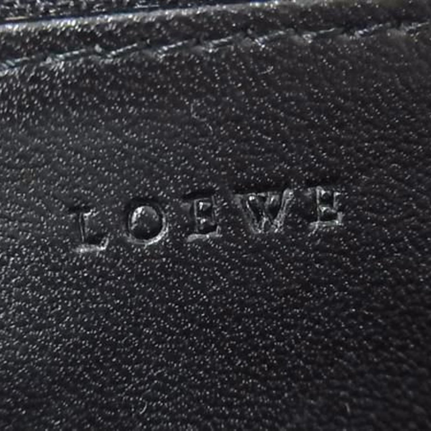 Loewe Anagram Coin Purse In Brown Canvas And Leather