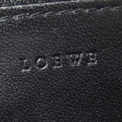 Loewe Anagram Coin Purse In Brown Canvas And Leather