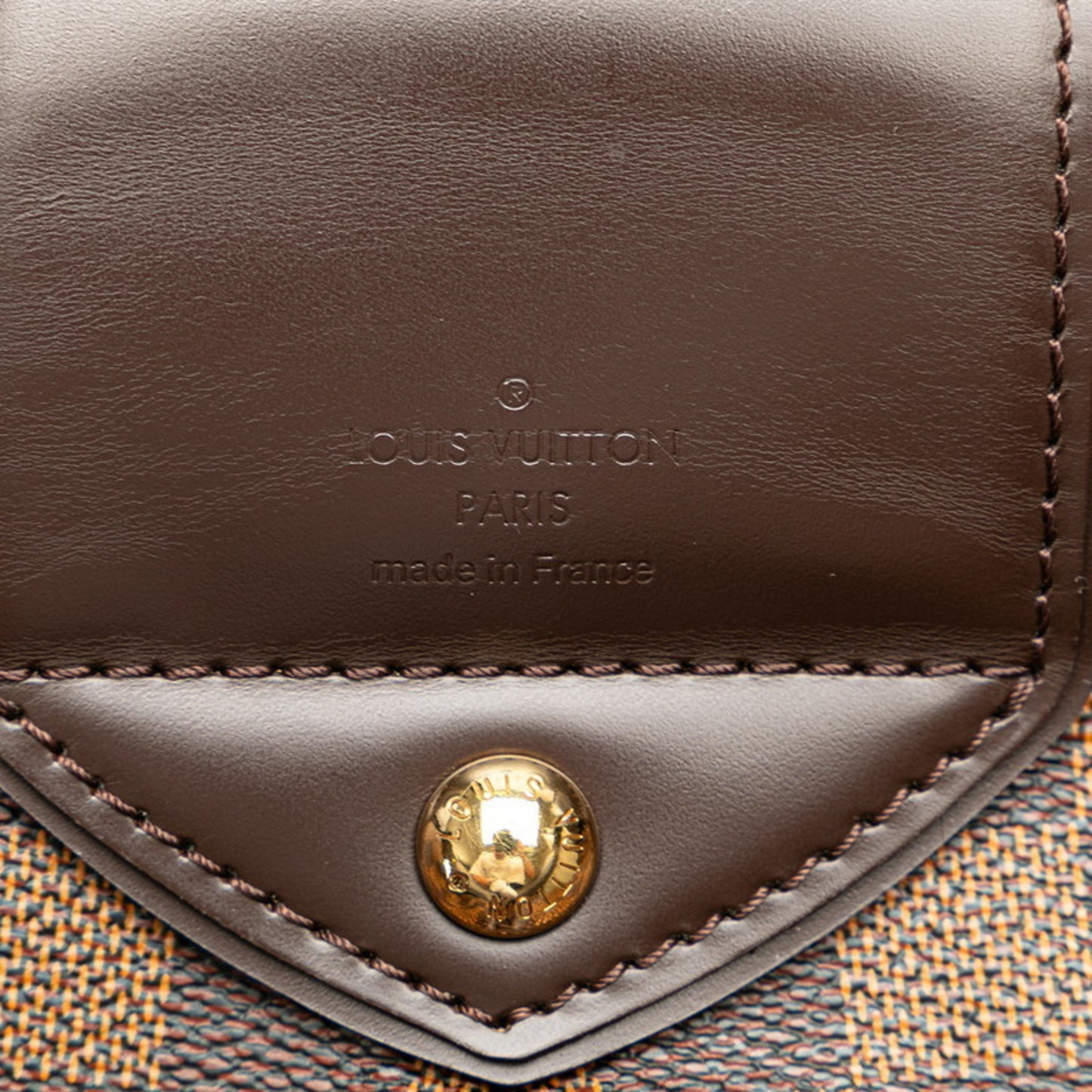 Louis Vuitton Damier Sistine Mm Shoulder Bag N41541 Brown Pvc Leather