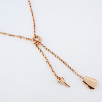 Hermes Kelly Crochet Necklace In 18Kpg Pink Gold