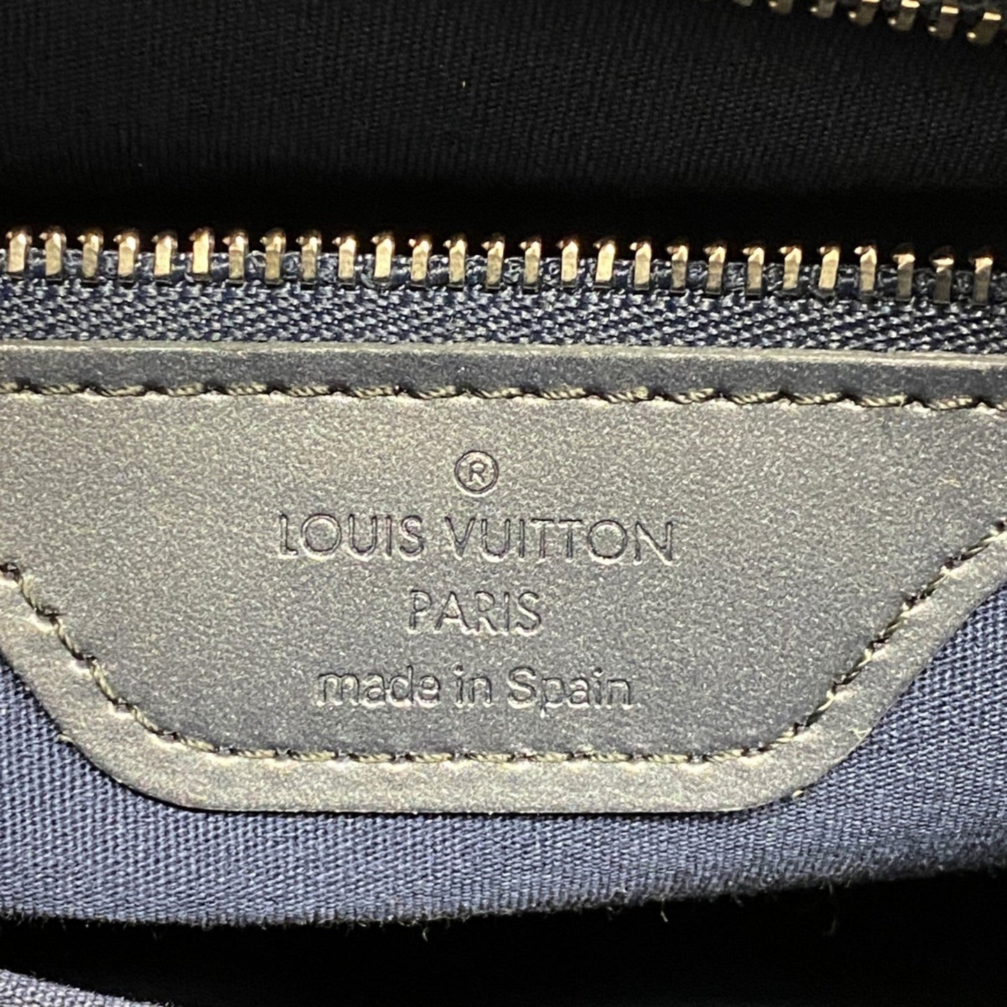Louis Vuitton Monogram Matte Stockton Tote Bag M55115 Blue