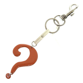 Chlo Chloe Key Ring Question Charm Keychain Metal/Metal Orange 1874