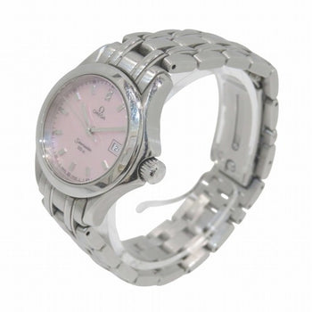 Omega Seamaster 120M 2581.64 Quartz Pink Shell With 2 Diamonds