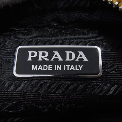 Prada Terry Mini Handbag Reedition2000 1Ne515 Yellow Black Pile