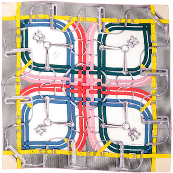 Like New Herms Carre Jean 140 Mors A Jouets Horse Bit